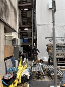 鉄骨階段塗装改修工事